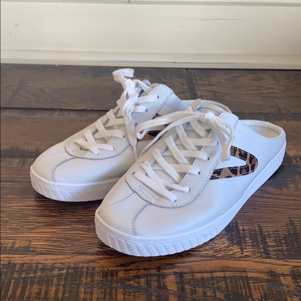 J Crew Tretorn Cam slip-on sneaker leopard L8741